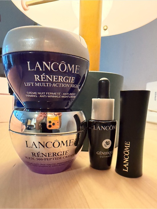 Lancome Other - Rénergie Multi-Action Night Cream & Génifique Serum Set - Black/Purple